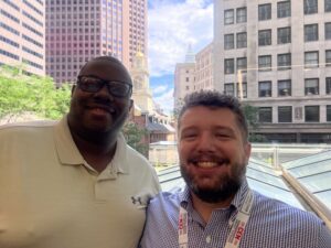 CCE-VA Director Thomas Tunrer with CCE-NC Director Thomas Shumaker 